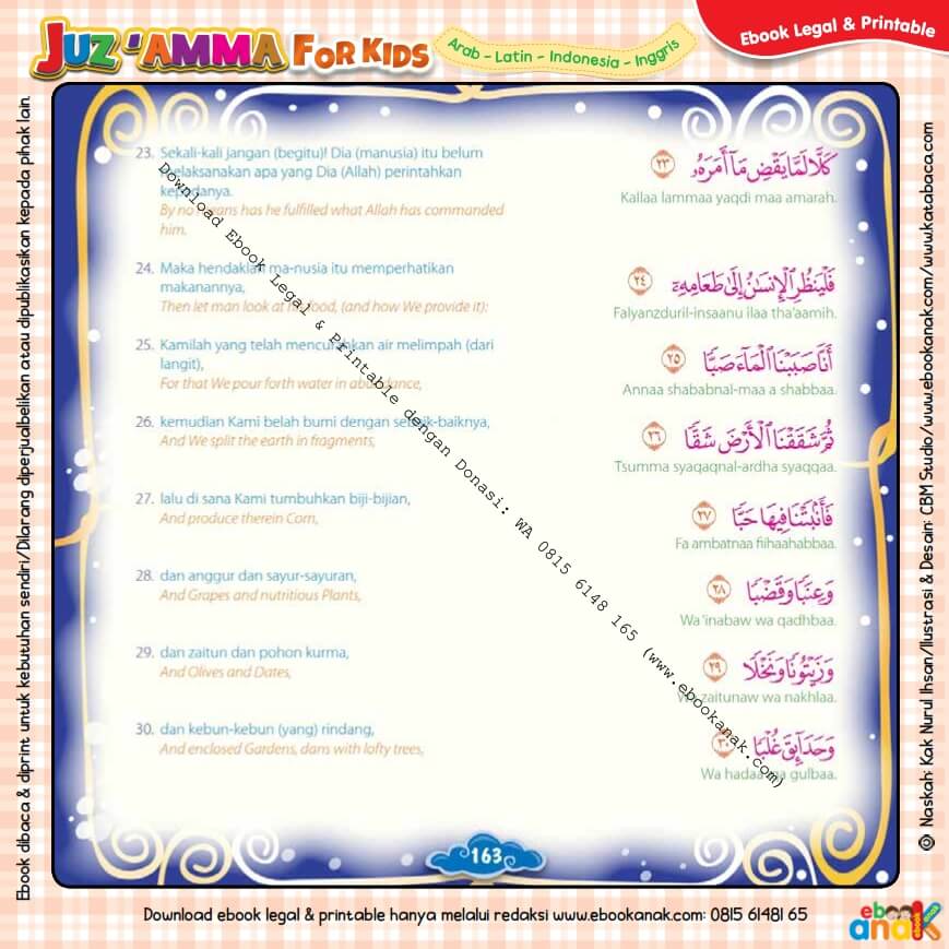 Download Ebook Legal dan Printable Juz Amma for Kids, Surat ke-80 Abasa (4)