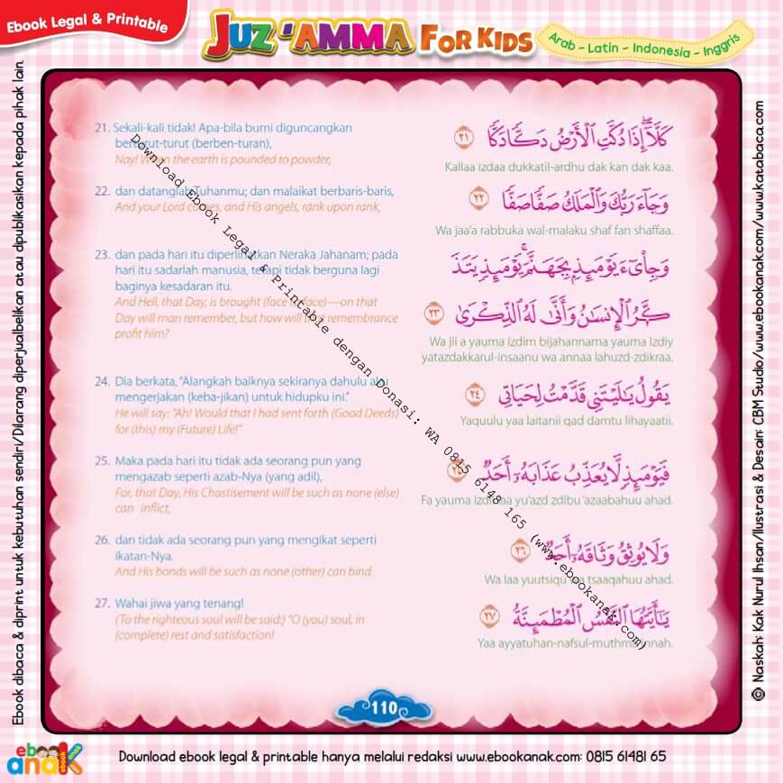 Download Ebook Legal dan Printable Juz Amma for Kids, Surat ke-89 Al-Fajr (4)