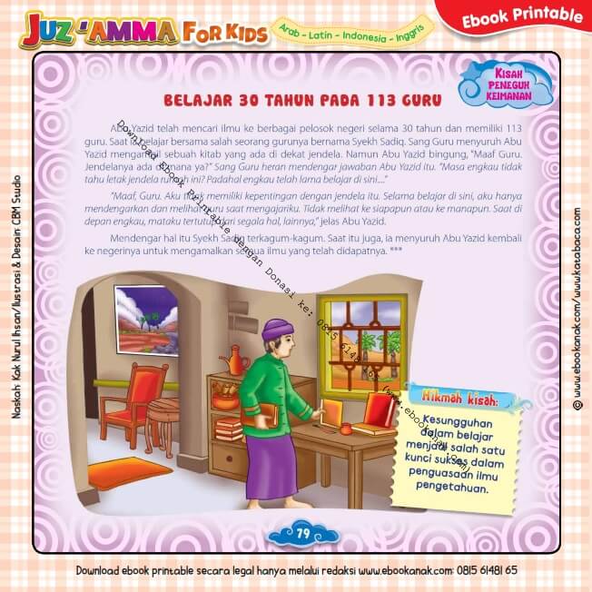 Download Ebook Printable Juz Amma for Kids, Belajar 30 Tahun pada 113 Guru