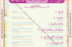 Download Ebook Printable Juz Amma for Kids, Surat ke-101 Al-Qori'ah