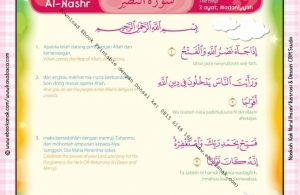 Download Ebook Printable Juz Amma for Kids, Surat ke-110 Al-Nashr