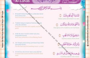 Download Ebook Printable Juz Amma for Kids, Surat ke-111 Al-Lahab