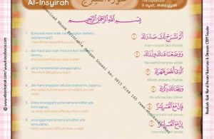 Download Ebook Printable Juz Amma for Kids, Surat ke-94 Al-Insyirah