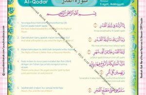 Download Ebook Printable Juz Amma for Kids, Surat ke-97 Al-Qodar