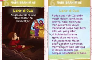 Download Kartu Kuartet Printable Kisah 25 Nabi dan Rasul, Nabi Ibrahim Lahir di Gua (22)