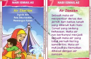 Download Kartu Kuartet Printable Kisah 25 Nabi dan Rasul, Nabi Ismail dan Air Zamzam (26)