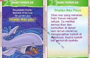 Download Kartu Kuartet Printable Kisah 25 Nabi dan Rasul, Nabi Yunus Ditelan Ikan Paus (85)