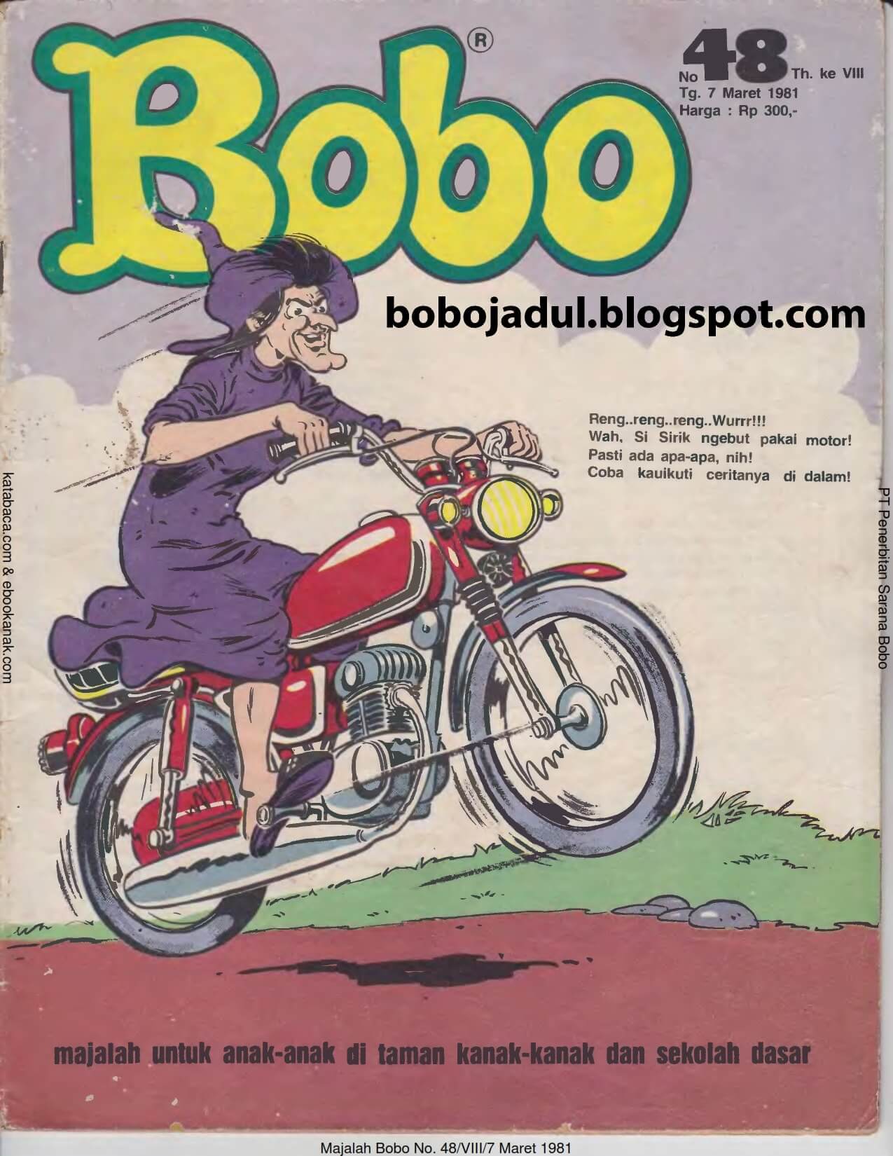 Download Majalah Bobo Jadul, 7 Maret 1981