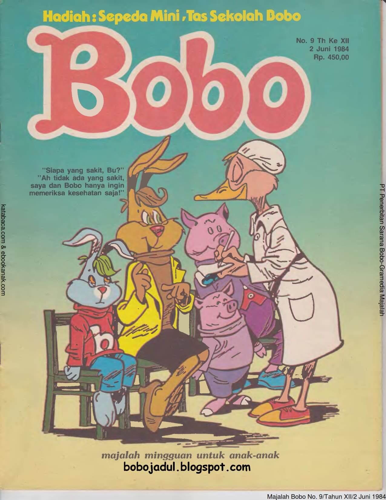 Download Majalah Bobo Jadul Edisi 2 Juni 1984
