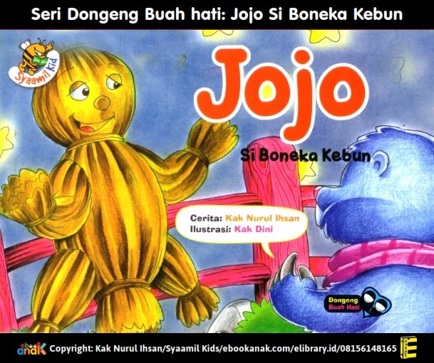 E113. Seri Dongeng Buah Hati Jojo Si Boneka Kebun