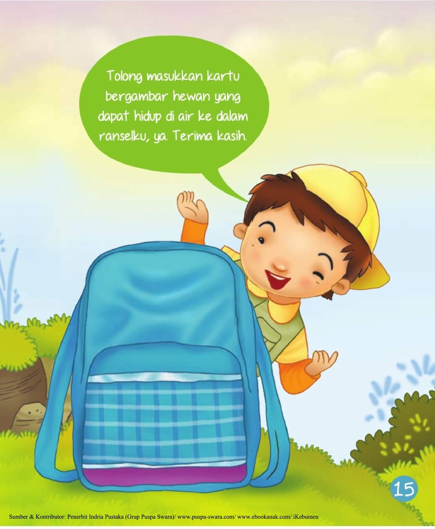 Ebook 2 in 1 Dongeng dan Aktivitas, Bukit Angka, Ransel Biru (17)