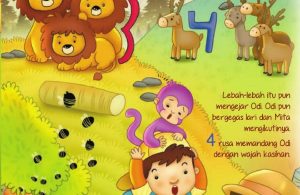 Ebook 2 in 1 Dongeng dan Aktivitas, Bukit Angka, Tiga Singa dan Empat Rusa (7)