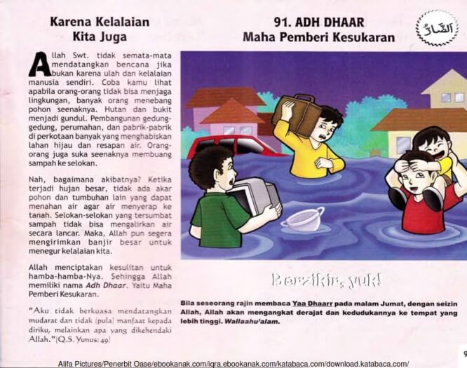 Ebook 99 Asmaul Husna for Kids, Adh Dhaar, Karena Kelalaian Kita Juga (93)