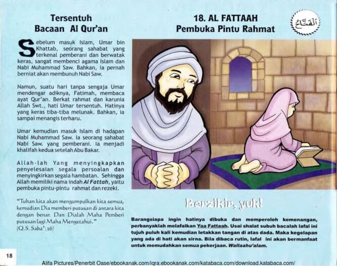 Ebook 99 Asmaul Husna for Kids Al Fattaah, Tersentuh Bacaan Al Quran (20)