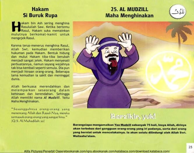 Ebook 99 Asmaul Husna for Kids Al Mudzill, Hakam Si Buruk Rupa (27)