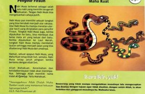 Ebook 99 Asmaul Husna for Kids, Al Qowiyy, Bisa Menelan Ular Penyihir Firaun (55)