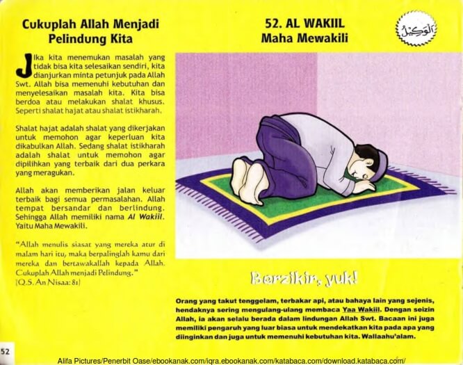 Ebook 99 Asmaul Husna for Kids, Al Wakiil, Cukuplah Allah Menjadi Pelindung Kita (54)