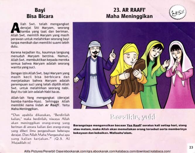 Ebook 99 Asmaul Husna for Kids Ar Raafi', Bayi Bisa Bicara (25)