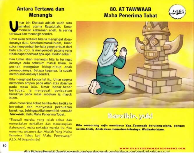 Ebook 99 Asmaul Husna for Kids, At Tawwaab, Antara Tertawa dan Menangis (82)