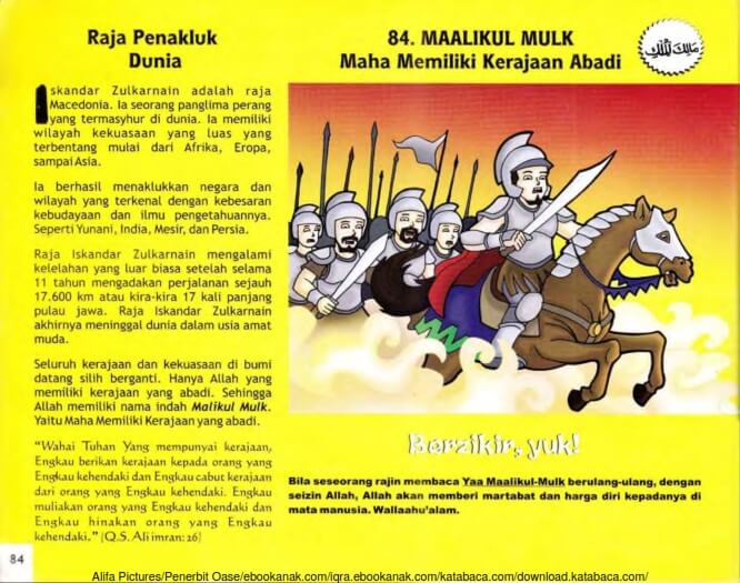 Ebook 99 Asmaul Husna for Kids, Maalikul Mulk, Raja Penakluk Dunia (86)