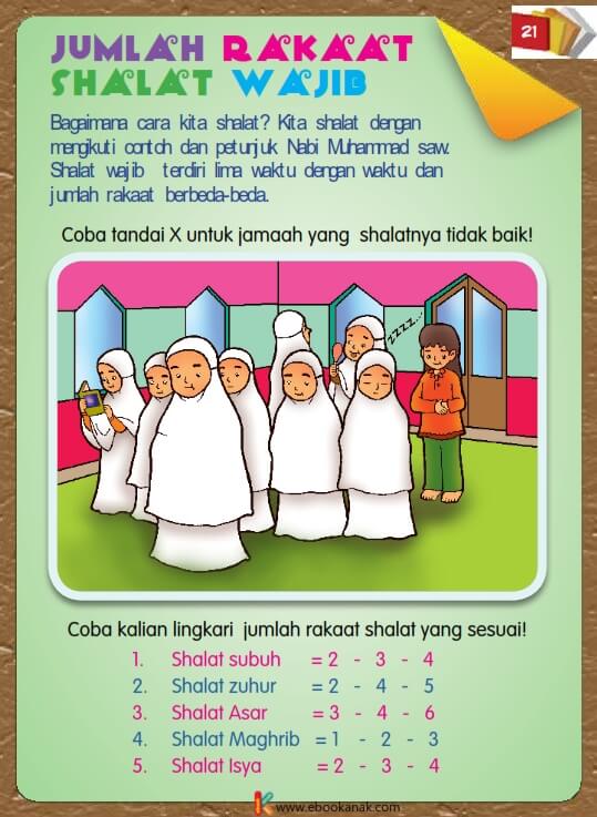 Ebook Buku Pintar Anak Shaleh, Jumlah Rakaat Shalat Wajib (23)