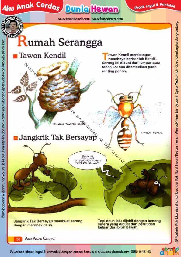 Ebook Legal dan Printable  Aku Anak Cerdas Dunia Hewan 2 