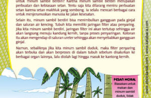 Ebook PDF 77 Pesan Nabi untuk Anak Muslim, Kisah Hadis Terpilih, Jangan Minum Sambil Berdiri (51)