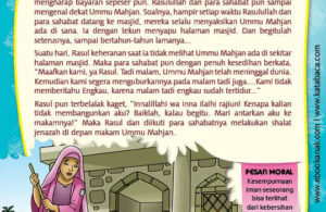 Ebook PDF 77 Pesan Nabi untuk Anak Muslim, Kisah Hadis Terpilih, Wanita yang Menjaga Kebersihan Masjid (31)