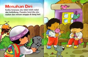 Ebook Seri Fikih Anak, Asyiknya Aku Puasa Ramadhan, Menahan Diri (4)