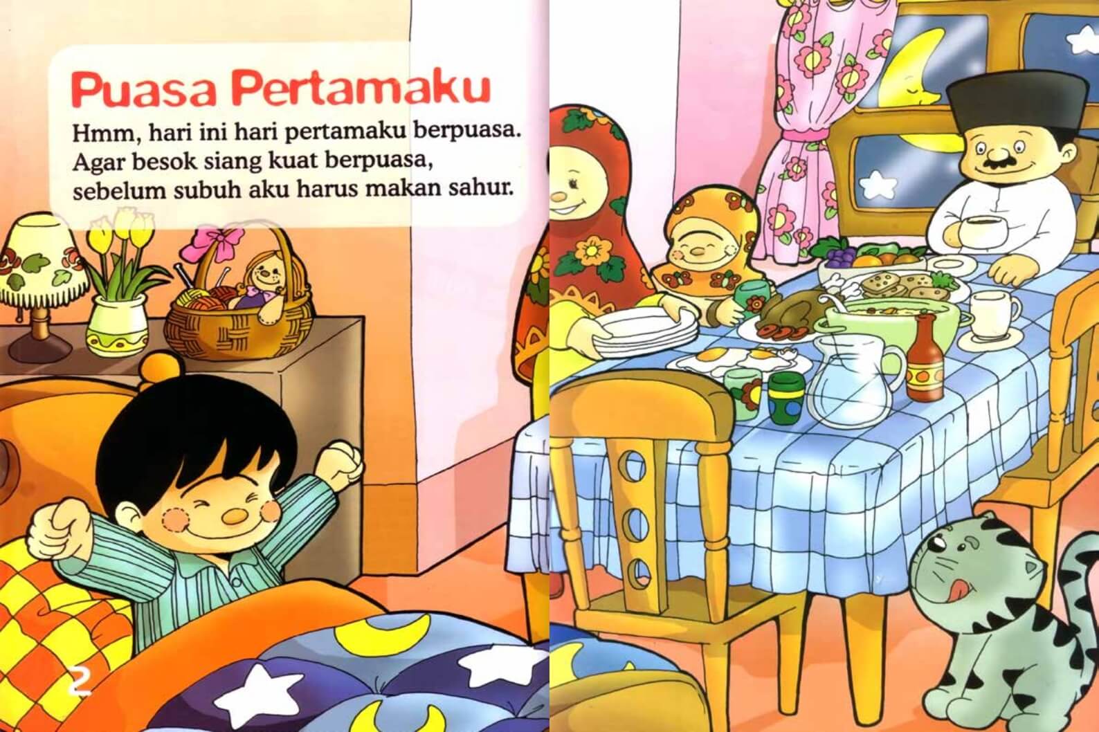 Ebook Seri Fikih Anak, Asyiknya Aku Puasa Ramadhan, Puasa Pertamaku (2)