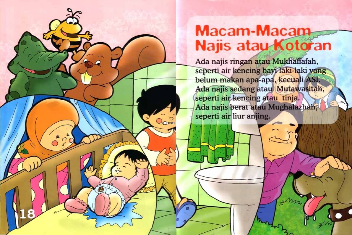 Ebook Seri Fiqih Anak, Asyiknya Aku Bersuci, Macam-Macam Najis atau Kotoran (11)