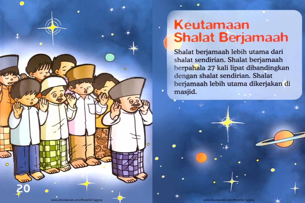 Ebook Seri Fiqih Anak, Asyiknya Aku Shalat Berjamaah, Keutamaan Shalat Berjamaah (12)