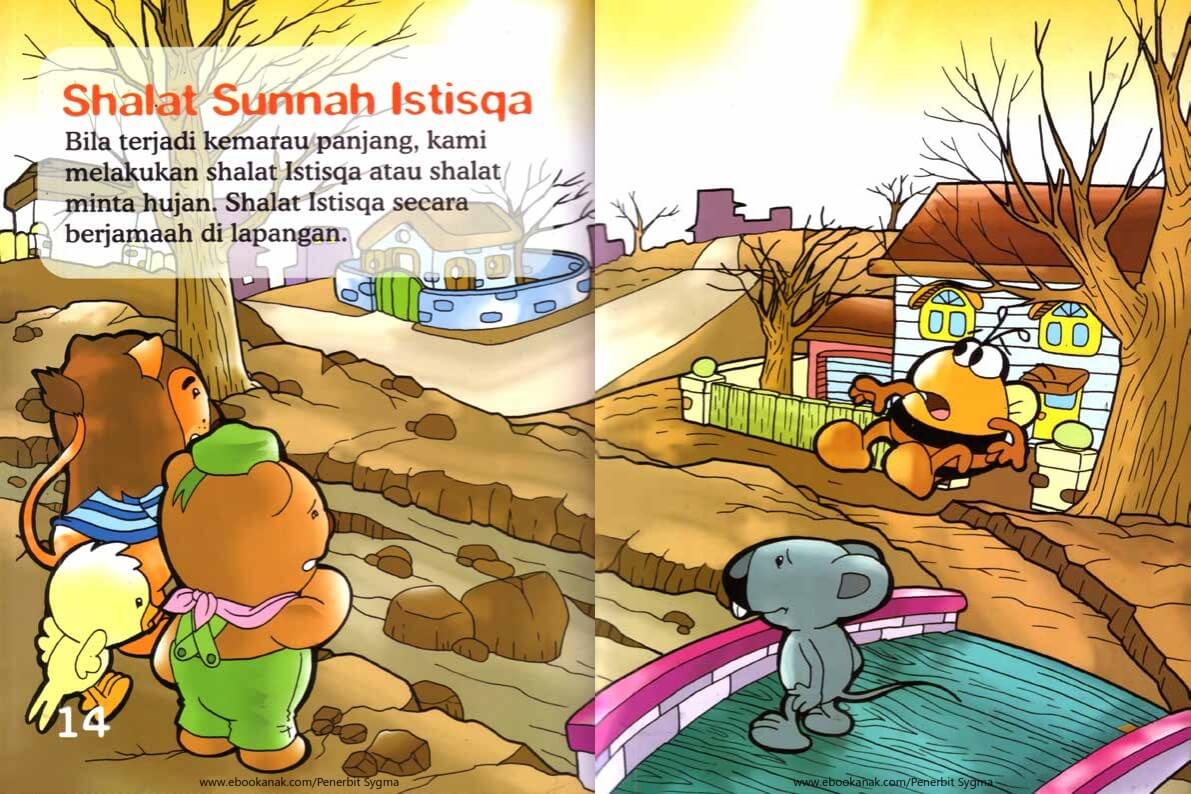 Ebook Seri Fiqih Anak, Asyiknya Aku Shalat Sunnah, Shalat Sunnah Istisqa (9)