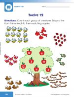 Mengenal Angka 12, Menghitung, dan Menghubungkan Gambar