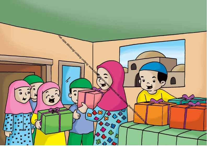 Gambar (22) Berbagi Bingkisan dan Makanan dengan Anak ...