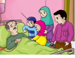 Gambar (45) Kakek Sedang Dirawat di Rumah Sakit