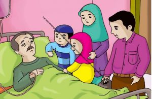 Gambar (45) Kakek Sedang Dirawat di Rumah Sakit