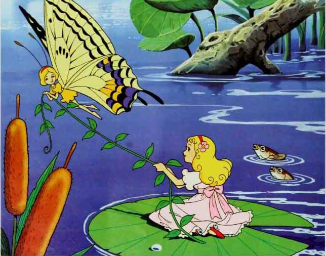 Ikan dan Kupu Kupu Menolong Thumbelina