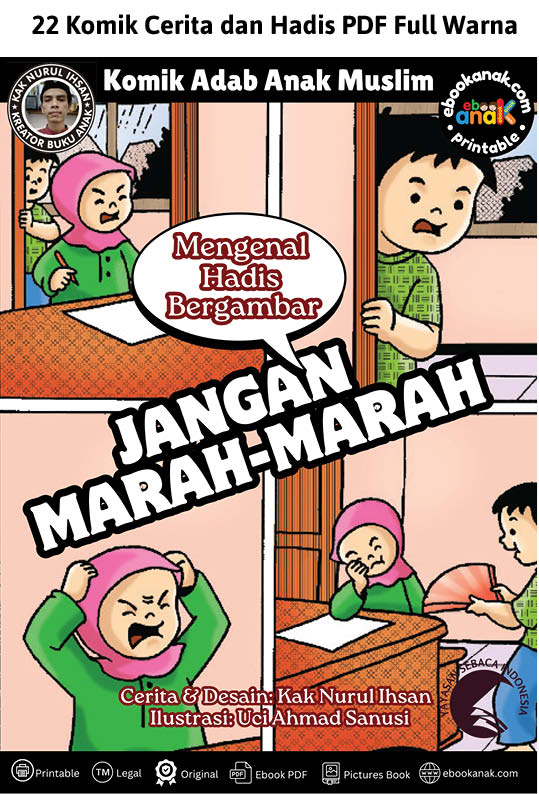 Komik Adab Anak Muslim Jangan Marah-Marah