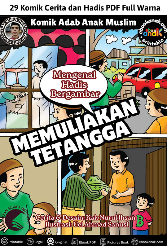 Komik Adab Anak Muslim Memuliakan Tetangga