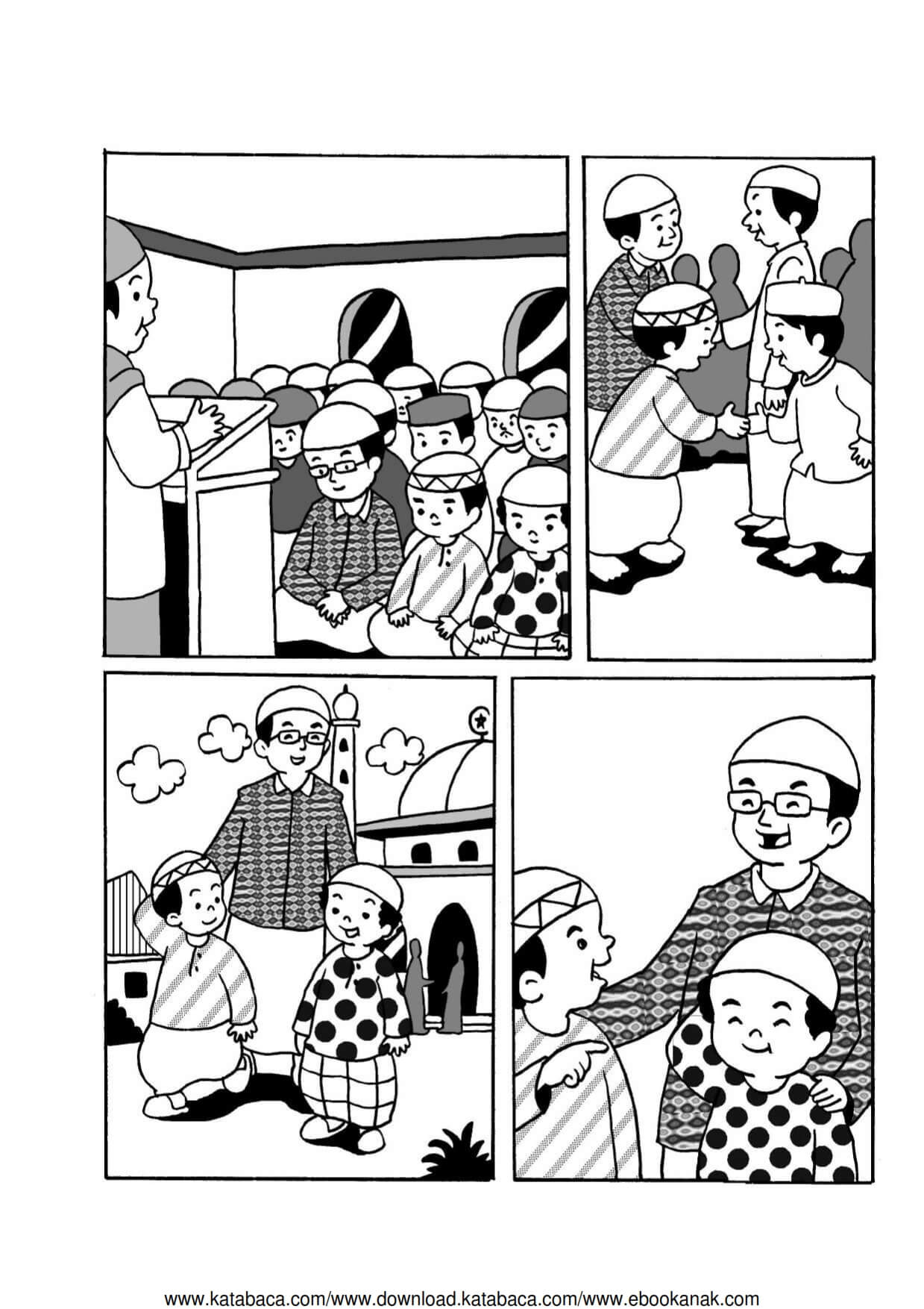  Komik  Adab Nabi  Muhammad  Kewajiban Shalat Jumat Ebook Anak