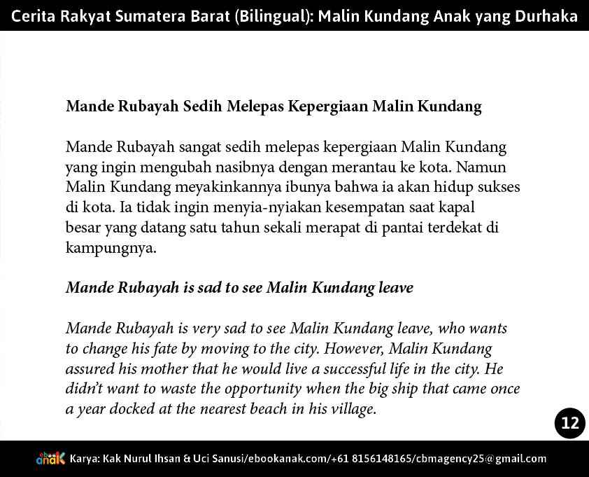 Mande Rubayah Melepas Kepergian Malin Kundang dengan Kesedihan2