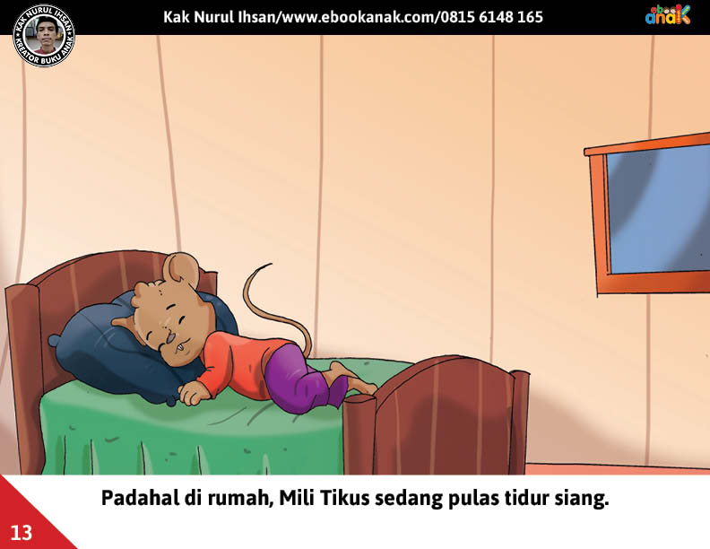 Moli Tikus Lupa Waktu, Mili Tikus sedang Tidur Siang (13)