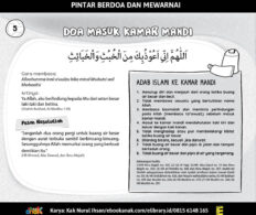 Pintar Berdoa dan Mewarnai (5) Doa Masuk Kamar Mandi