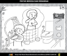 Pintar Berdoa dan Mewarnai (8) Doa Keluar Kamar Mandi