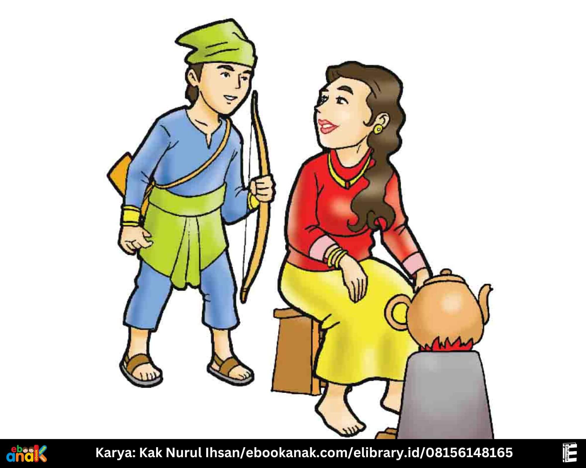 Putri yang Dijilati Kerbau; Cerita Rakyat Nusantara dari Sulawesi Tengah (Kak Nurul Ihsan/ebookanak.com)