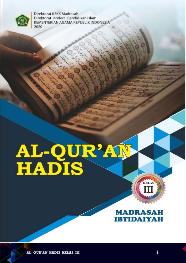 SD MI Kelas 3 Buku Siswa Al-Qur'an Hadis Kementerian Agama RI 2020