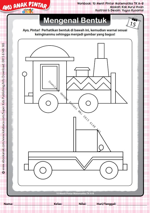 Workbook 10 Menit Pintar Matematika TK A-B, Mengenal Bentuk (18)