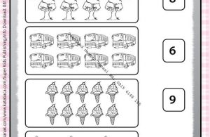 Workbook 10 Menit Pintar Matematika TK A-B, Menghubungkan Gambar dan Lambang Bilangan (22)