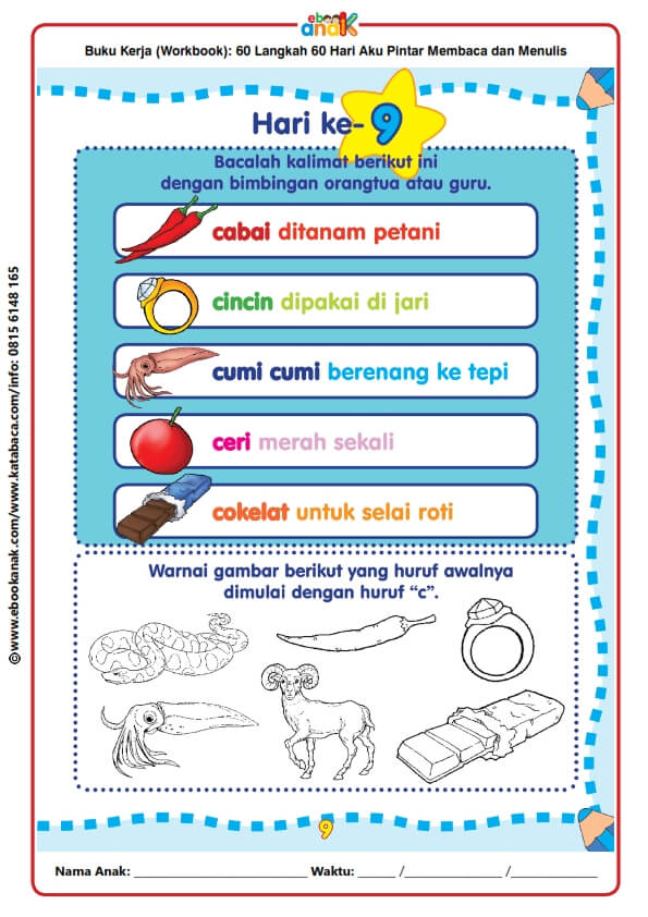 Workbook 60 Langkah 60 Hari Aku Pintar Membaca dan Menulis (10)